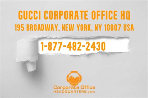 gucci corporate office number